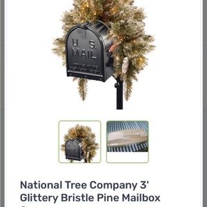 Brand new in box ! National Tree Company 3'
Glittery Bristle Pine Mailbox
Swag